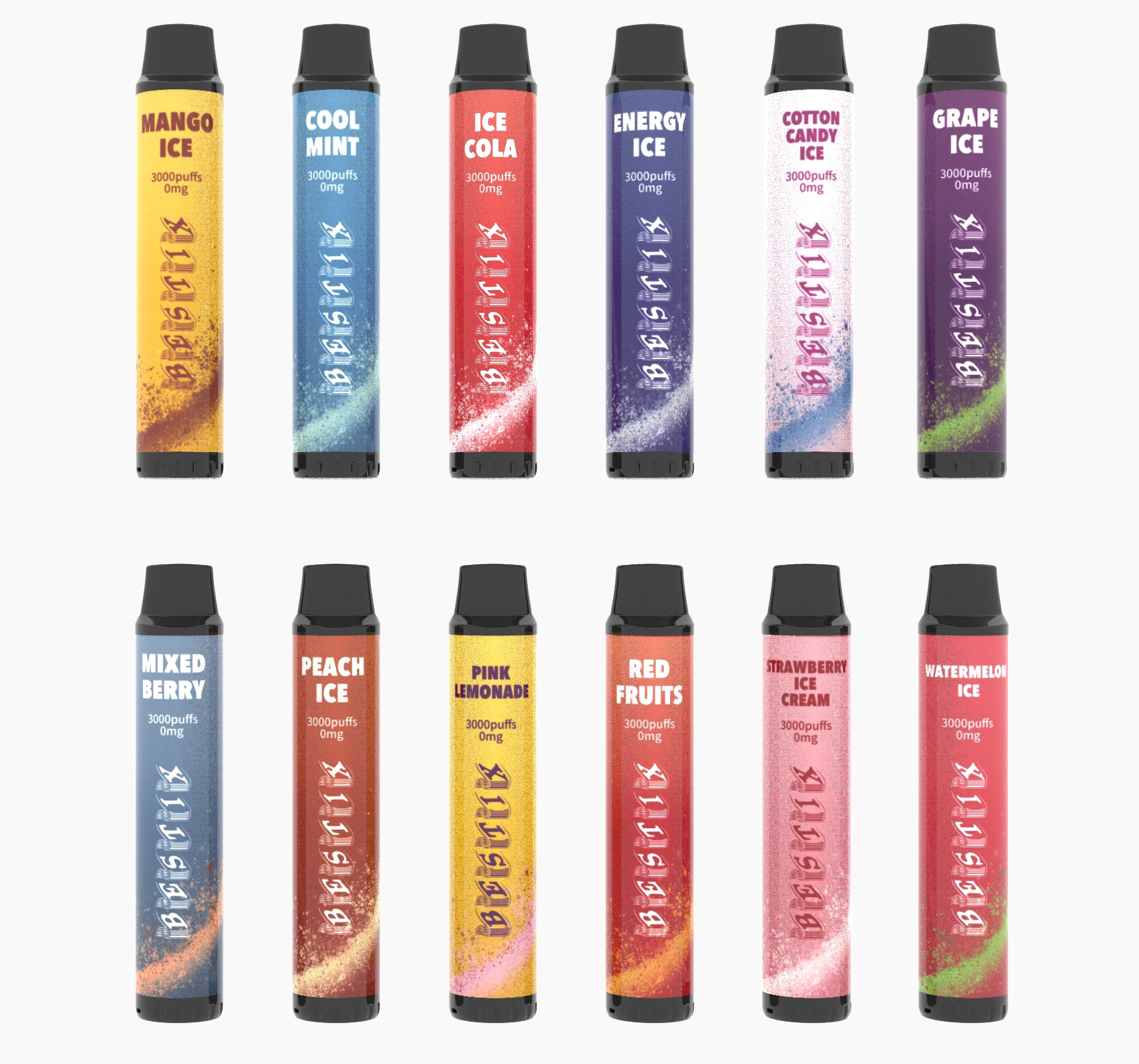 2022 รสชาติที่ดีที่สุด Bestix 3500 พัฟ vape แบบใช้แล้วทิ้ง 0mg ศูนย์นิโคติน