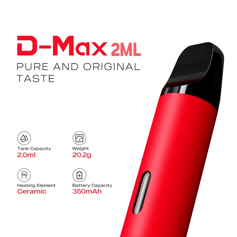 ปากกา vape แบบใช้แล้วทิ้งน้ำมัน cbd hhc ที่ดีที่สุดของคุณ - D Max Pen 2.0ml 600 Puffs