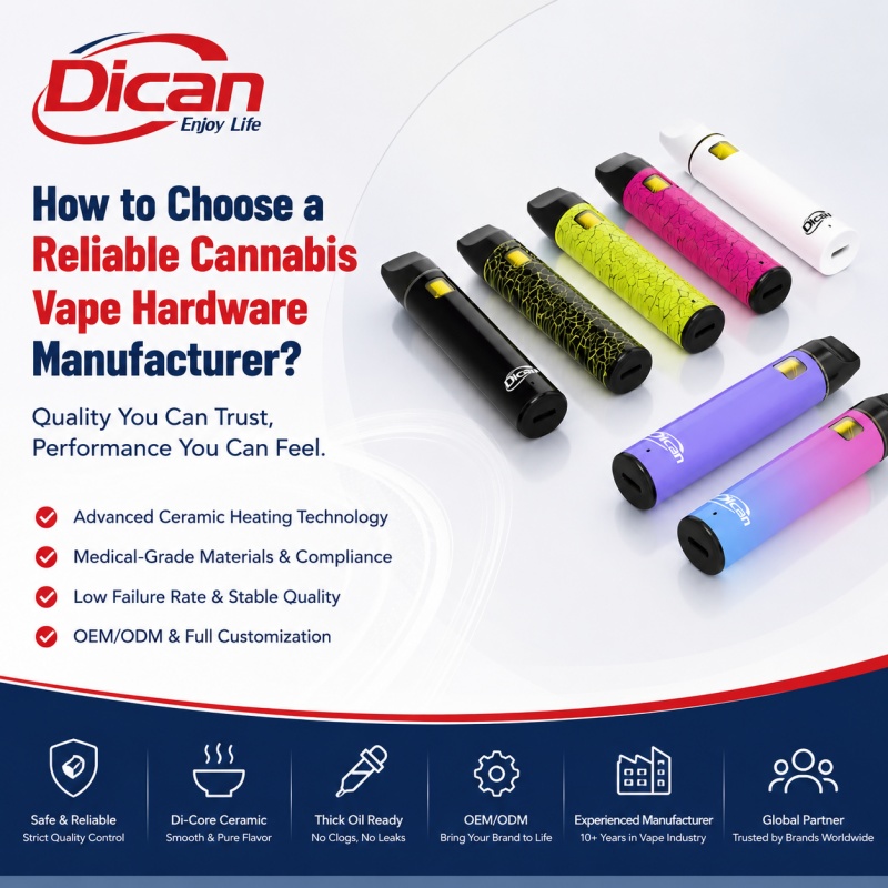 วิธีการเลือกผู้ผลิตฮาร์ดแวร์ Vape กัญชาที่เชื่อถือได้